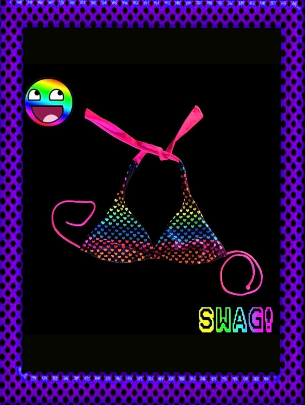 Scene Rave 925 Originals Rainbow Bikini